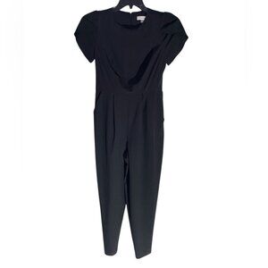 Calvin Klein black tulip sleeve jumpsuit sz 2